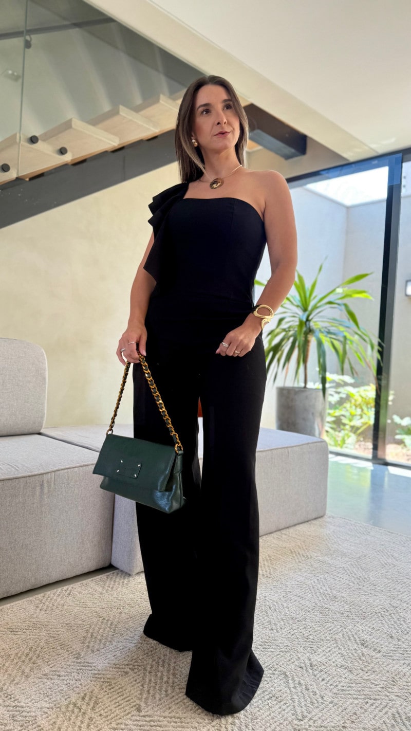 Conjunto Cropped Nula Manga E Calça Babi