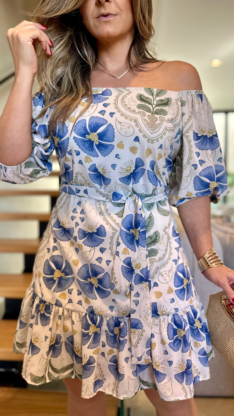 Vestido Ombro Á Ombro Gabi