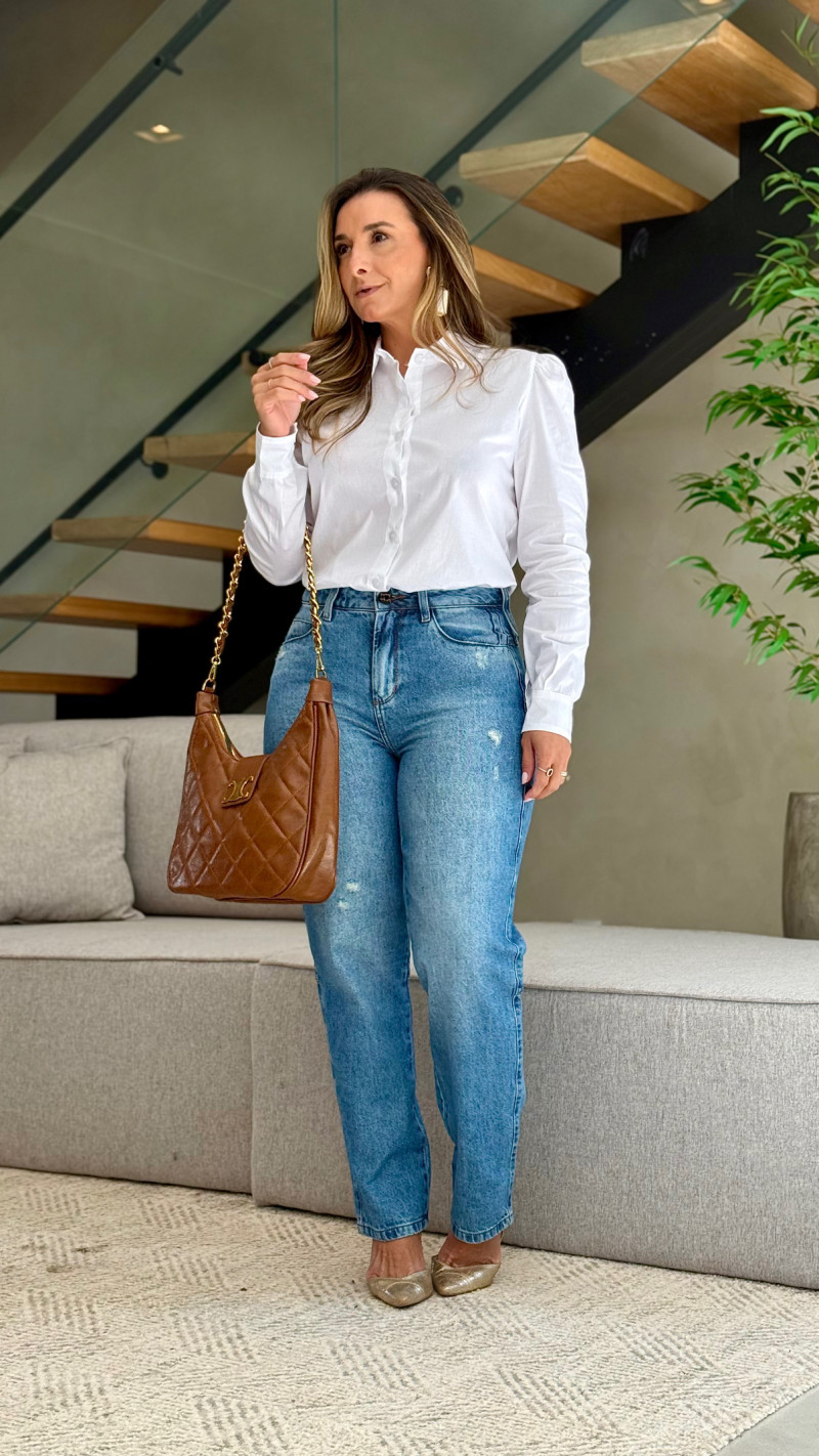 Calça Jeans Mom Lika