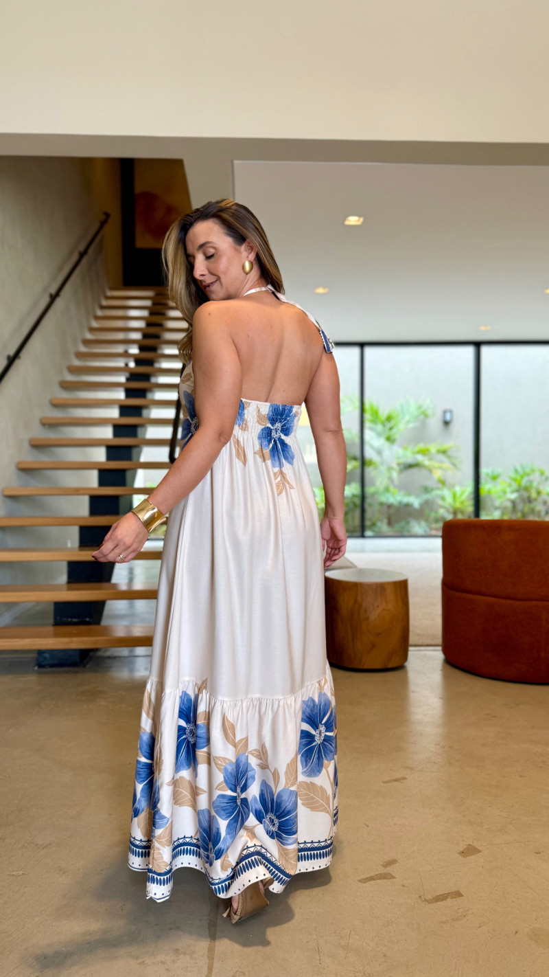 Vestido Longo Frente Única Gabriela