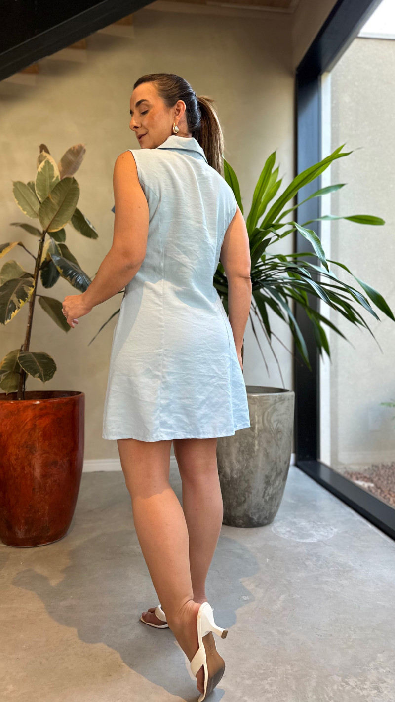 Vestido Regata Botões Taina