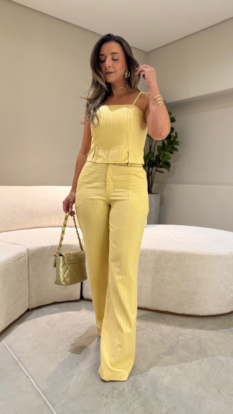 Conjunto Cropped E Calça Dani