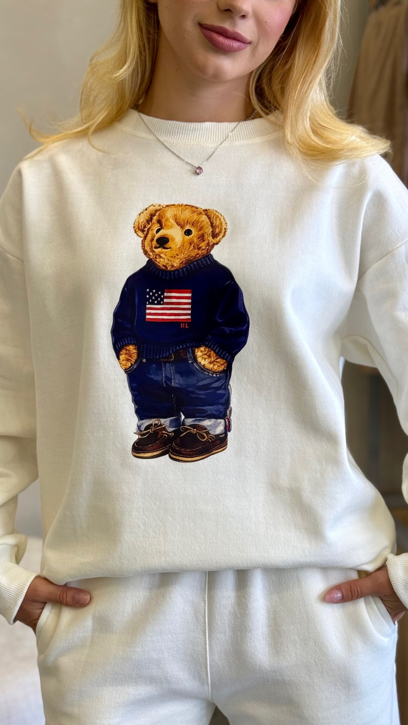 Conjunto Blusa E Calça Moletom Urso