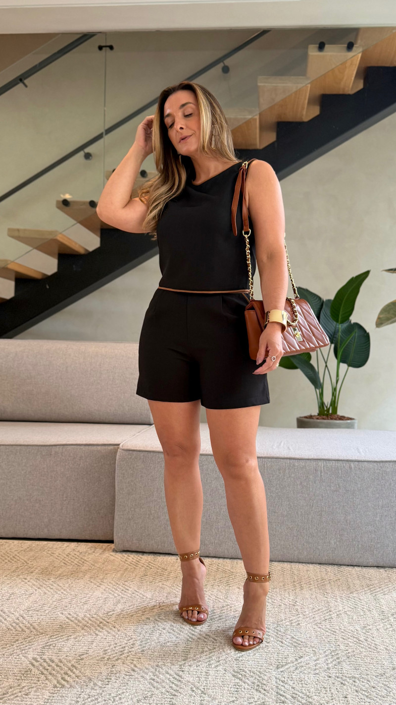 Conjunto Cropped E Short Noêmia