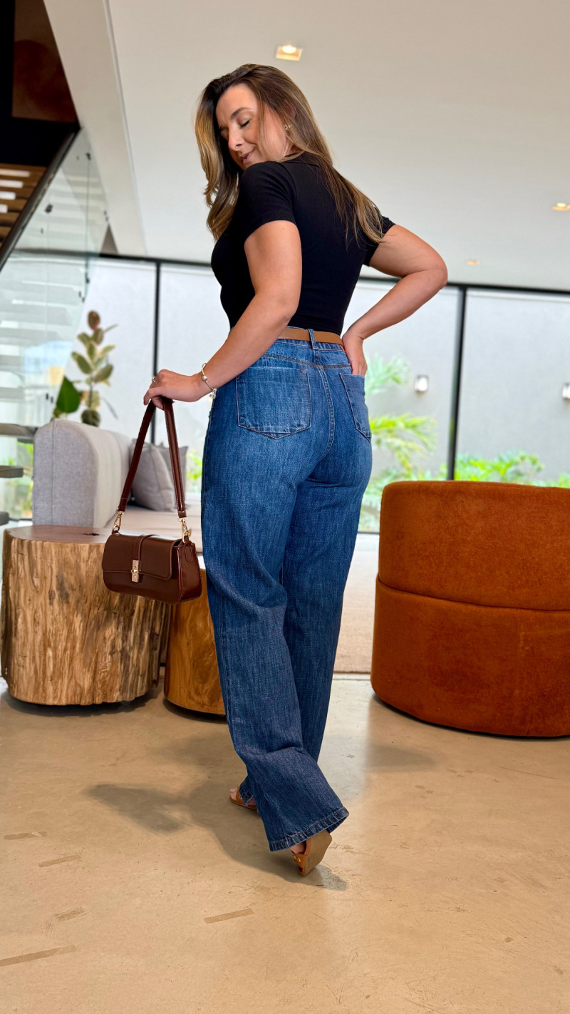 Calça Jeans Wide Leg Van