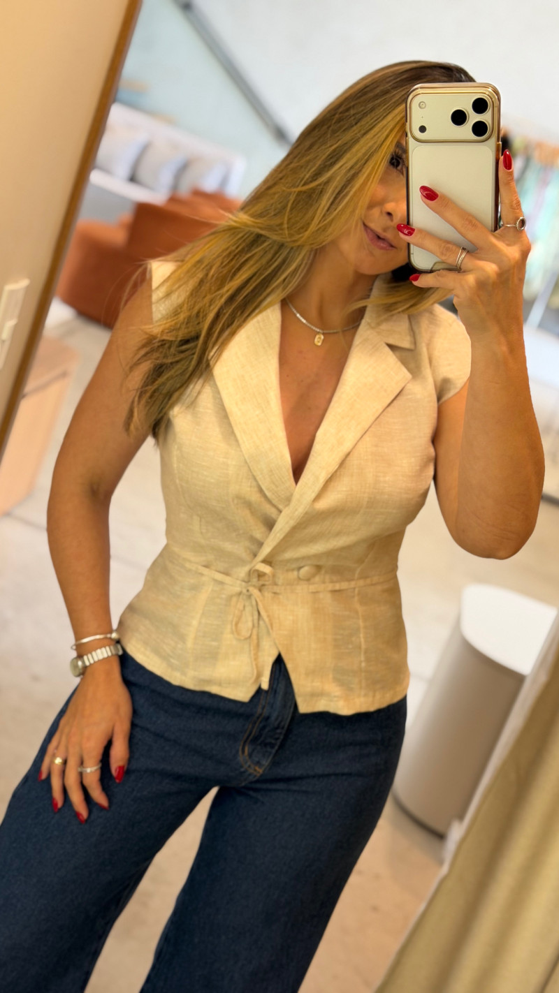 Colete Linho Júlia 