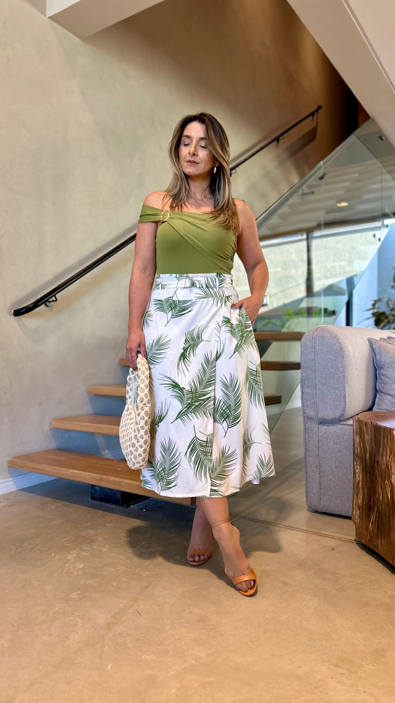 Saia Midi Jade