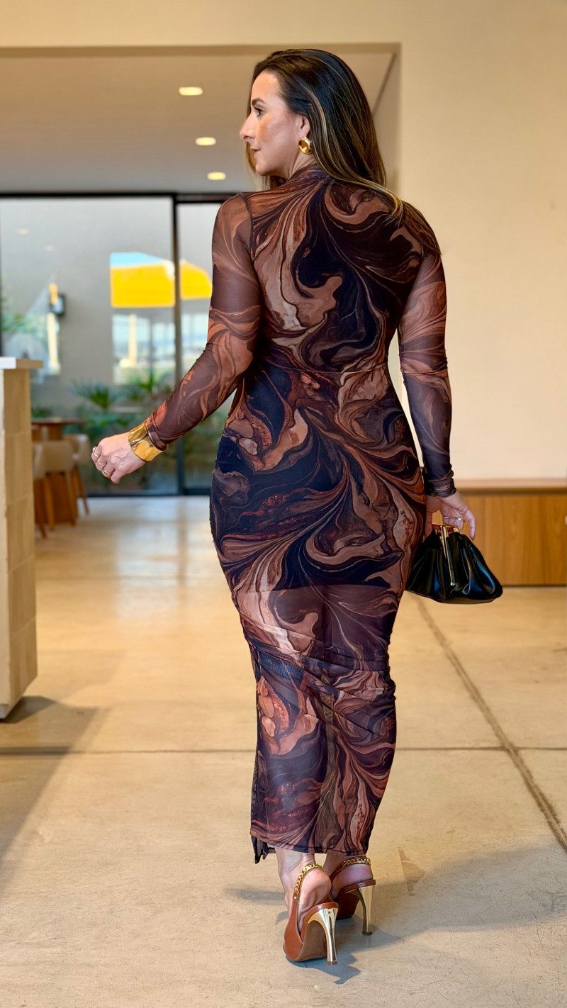 Vestido Tule Midi Ayla