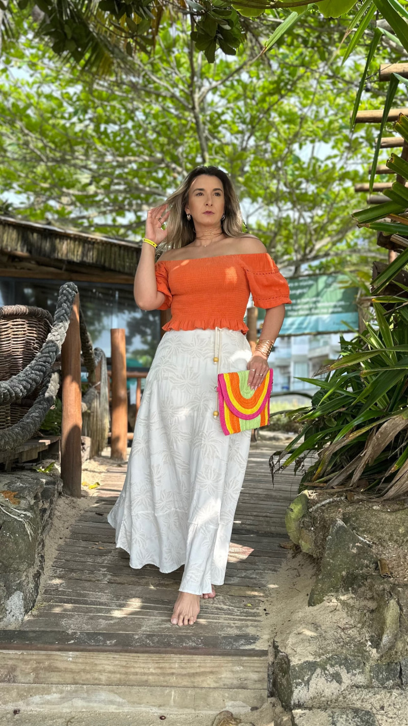 Cropped Ciganinha Lastéx Lupta