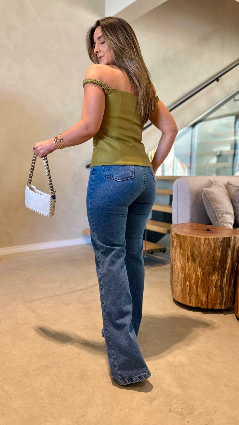 Calça Jeans Reta Isadora