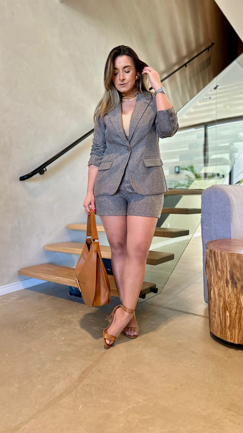 Short Curto Jacquard Bruna