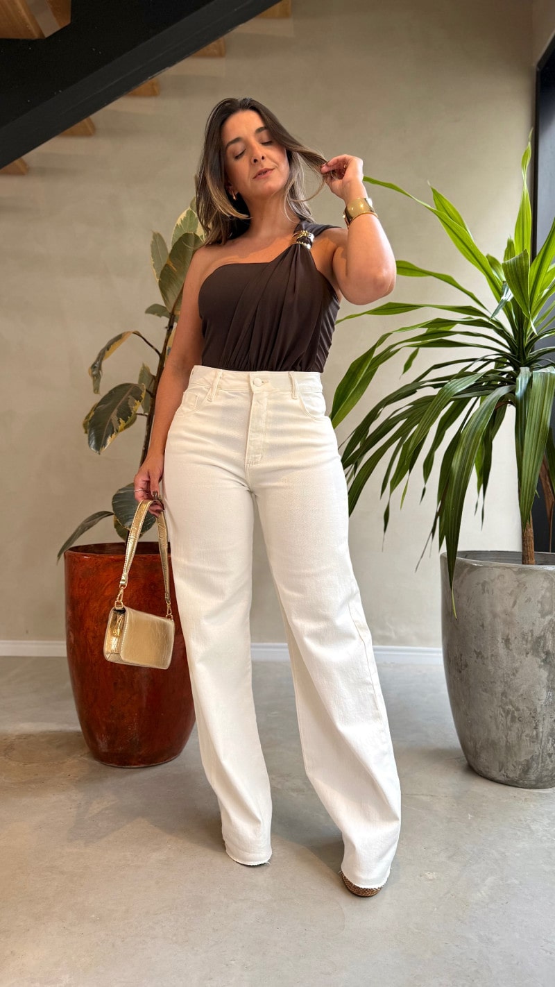 Calça Jeans Wide Leg Jade