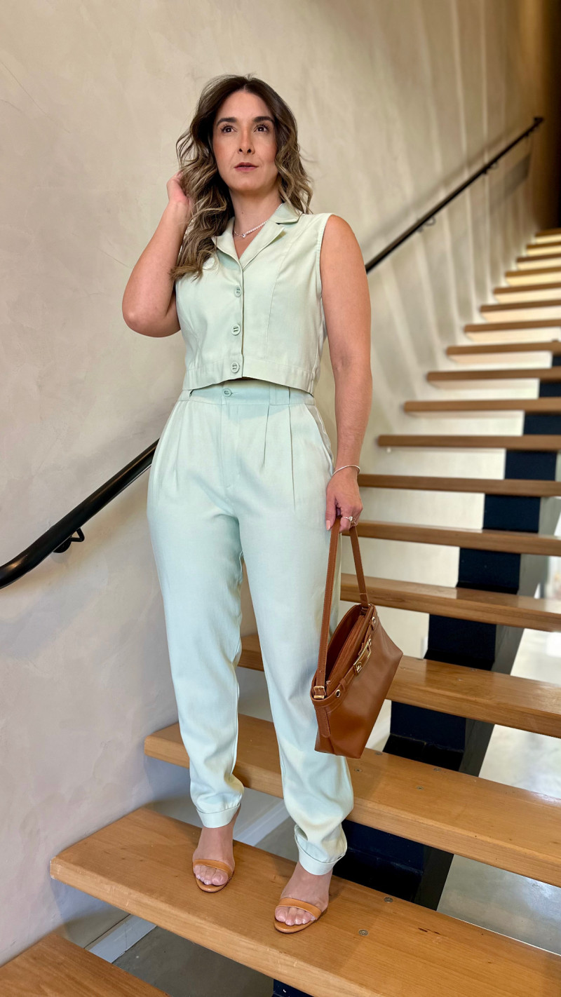 Conjunto Colete E Calça Flavia