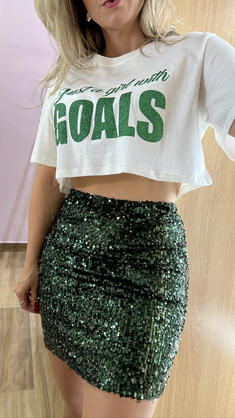 Saia paete verde on sale