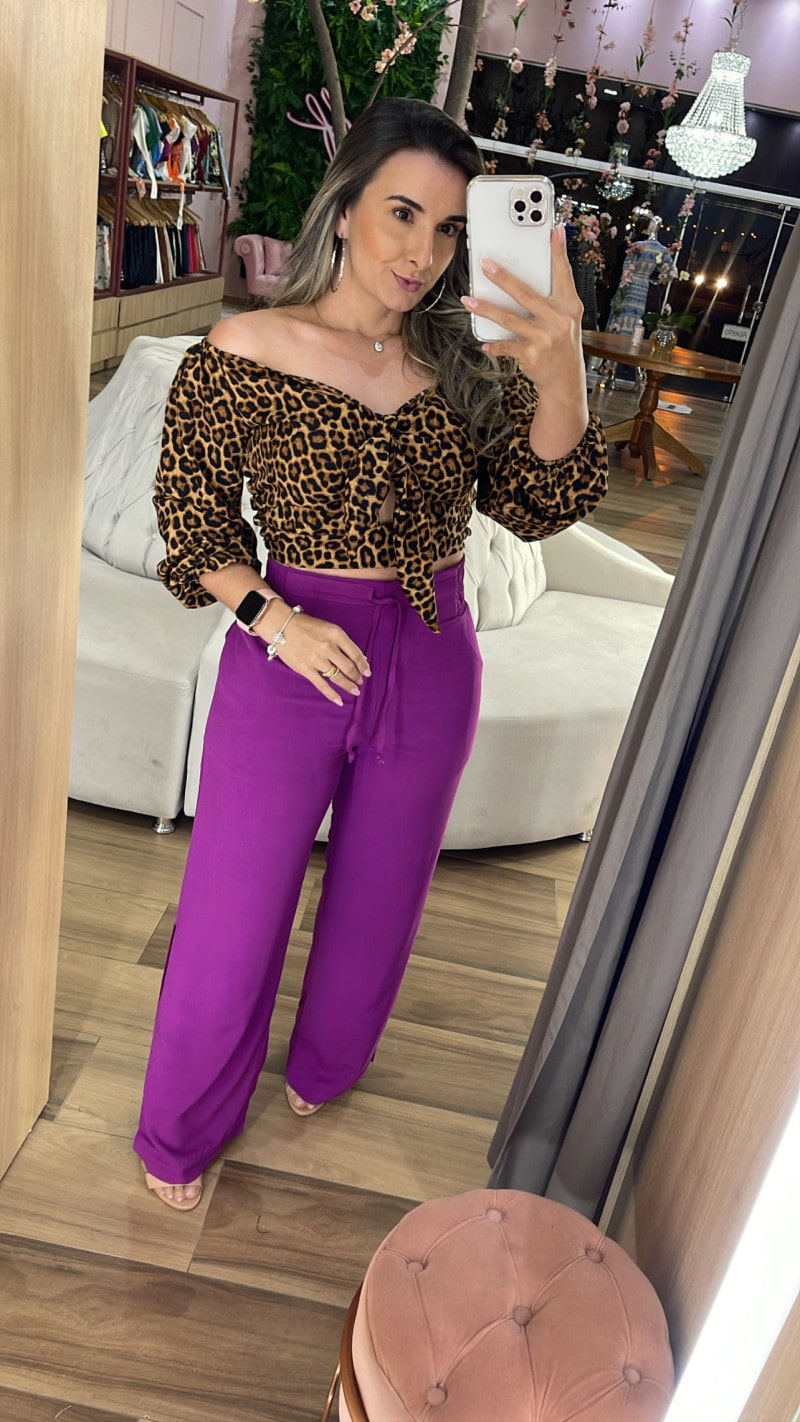 Calça pantalona discount zara