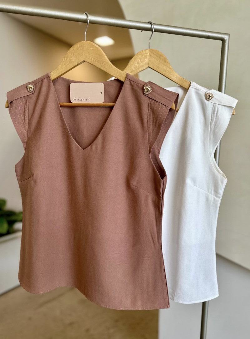 Blusa Detalhe Ombro Anelise