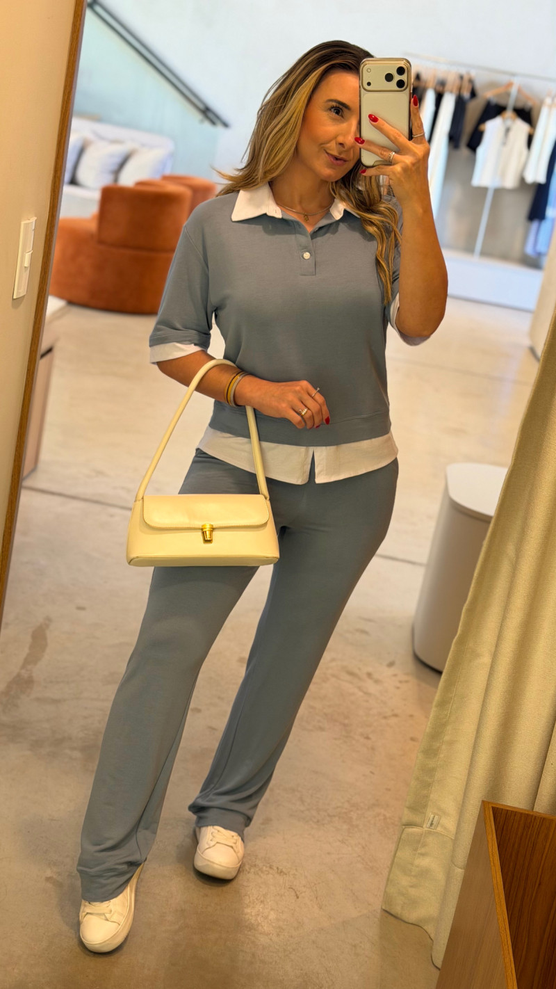 Conjunto Blusa E Calça Moletinho Bel 