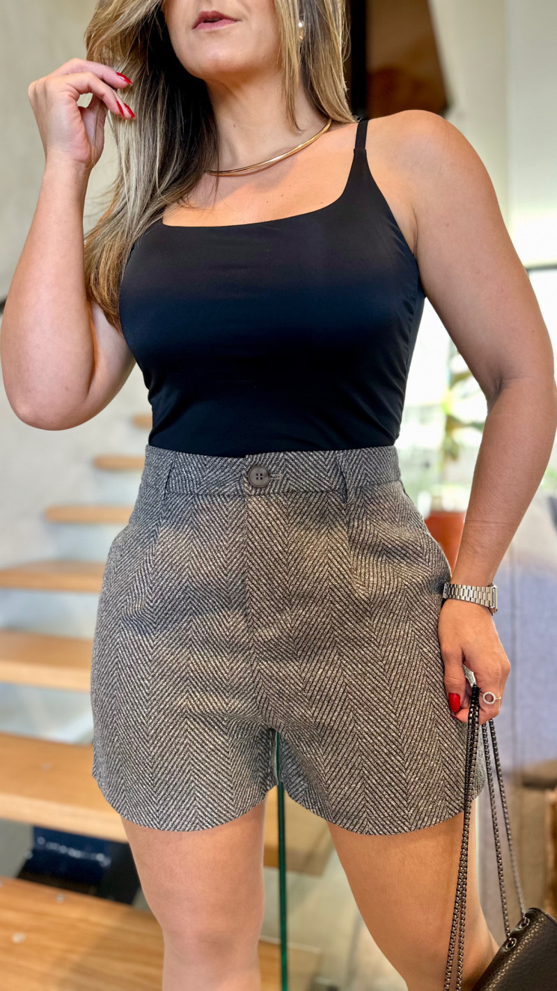 Short Curto Jacquard Bruna
