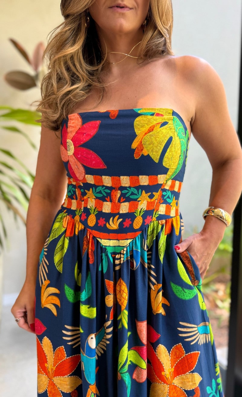 Vestido Midi Tomara Que Caia Babi