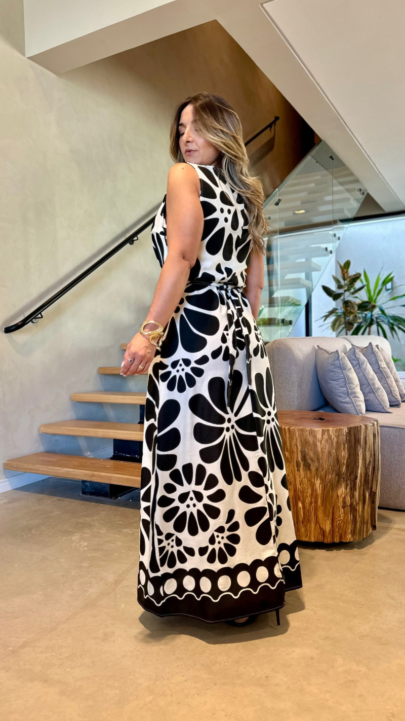 Vestido Linho Midi Alana