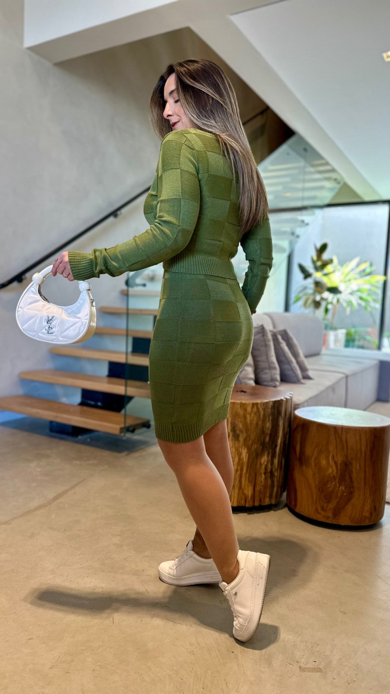 Conjunto Casaco E Vestido Lorena