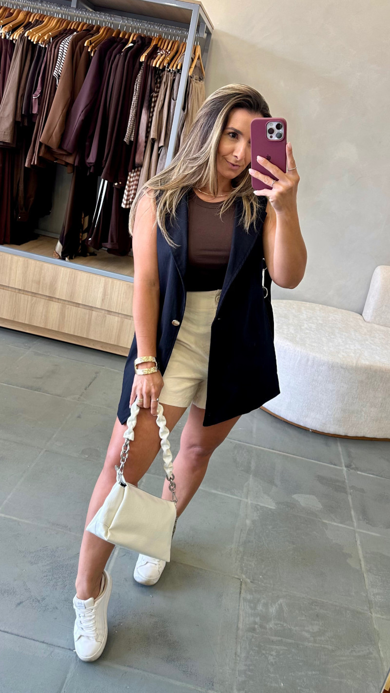 Trio Colete Cropped E Calça Kelly