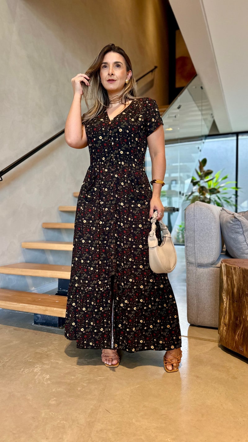 Vestido Midi Floral Bel