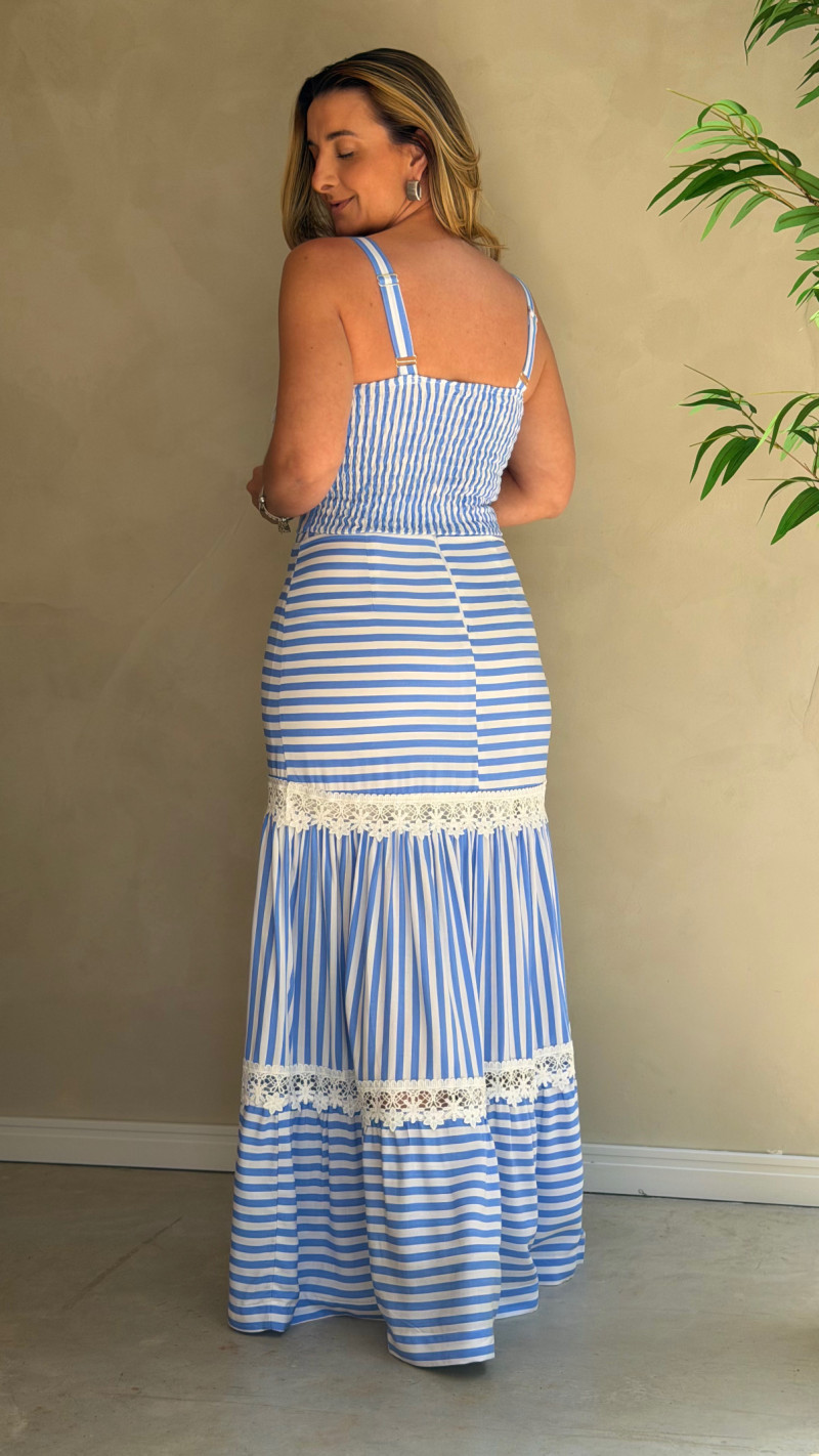 Conjunto Cropped E Saia Yara 