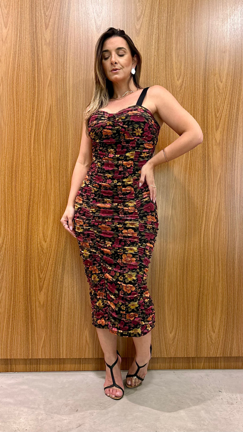 Vestido Midi Tule Vick