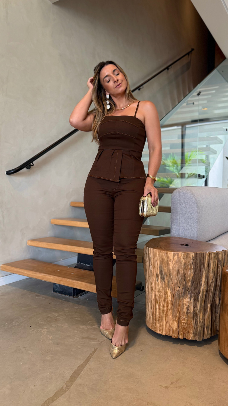 Conjunto Blusa E Calça Soraia