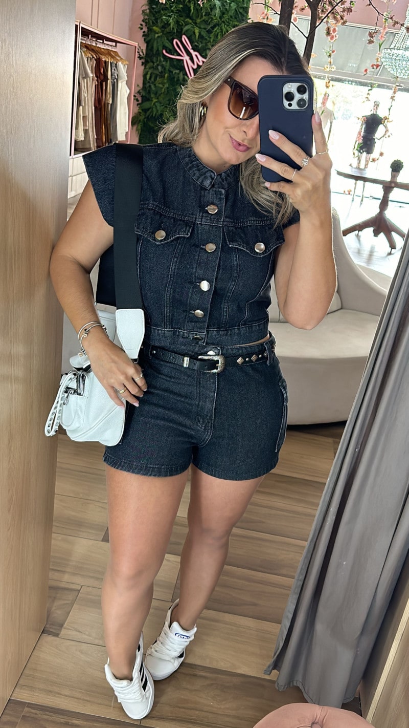 Colete Jeans Samy