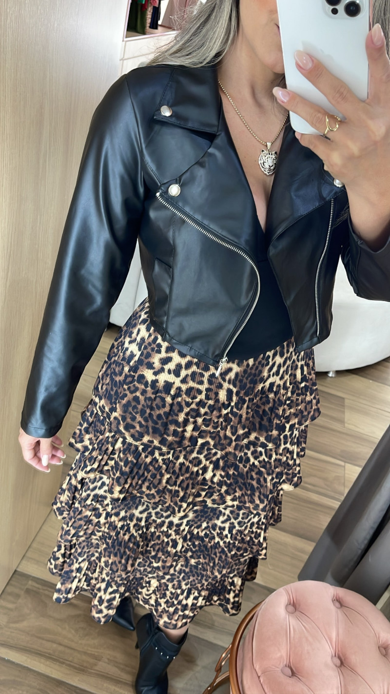 Jaquetinha Couro Babi