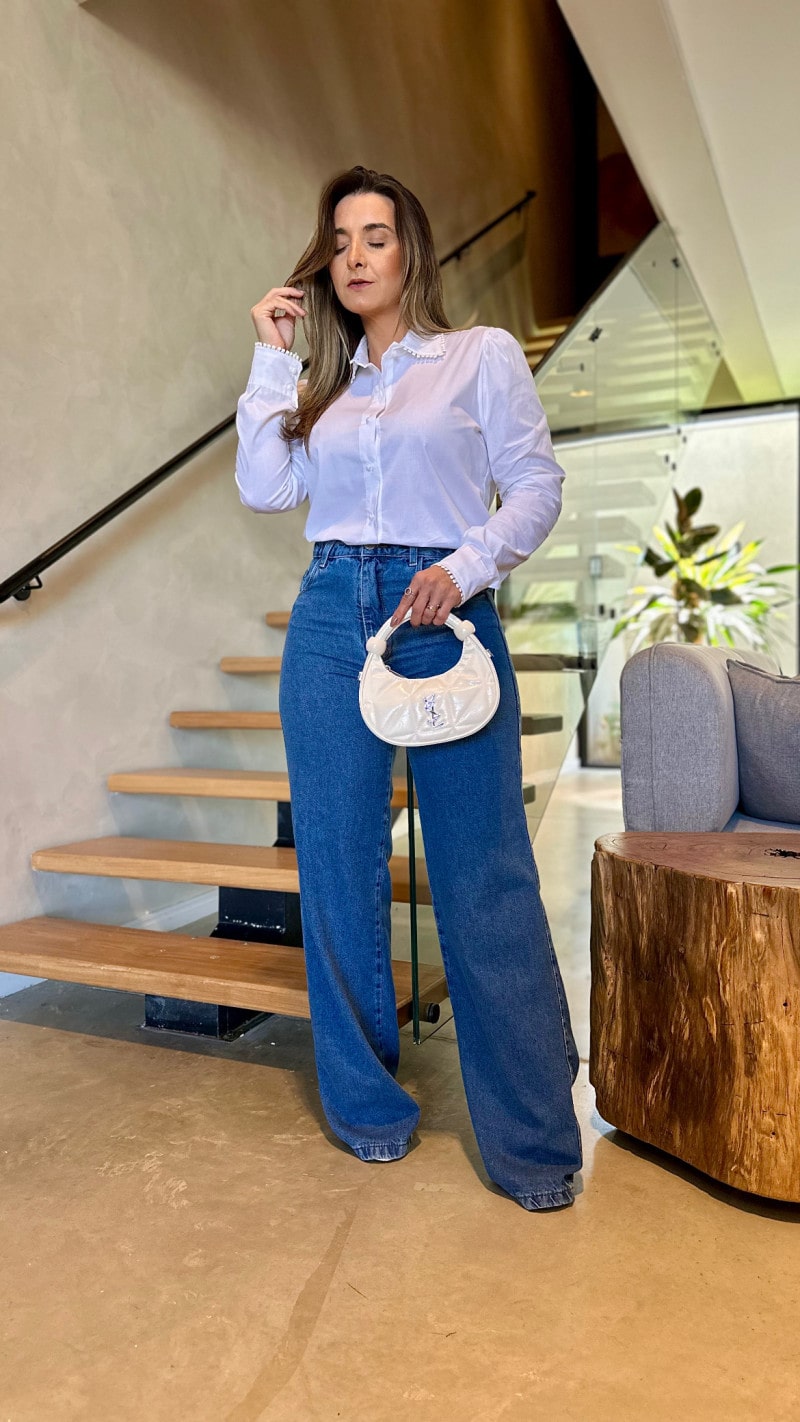 Calça Jeans Reta Roberta