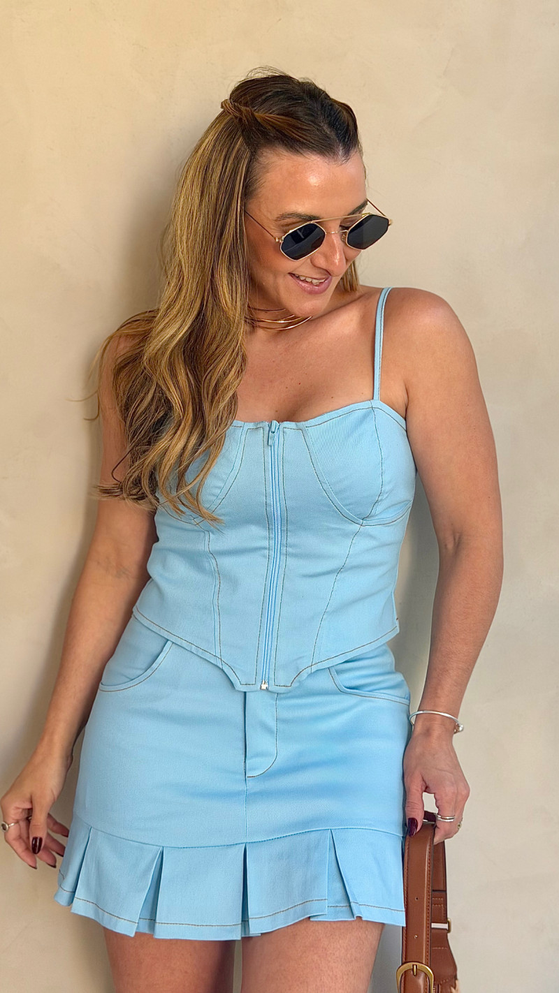 Conjunto Corset e Shortsaia Fátima