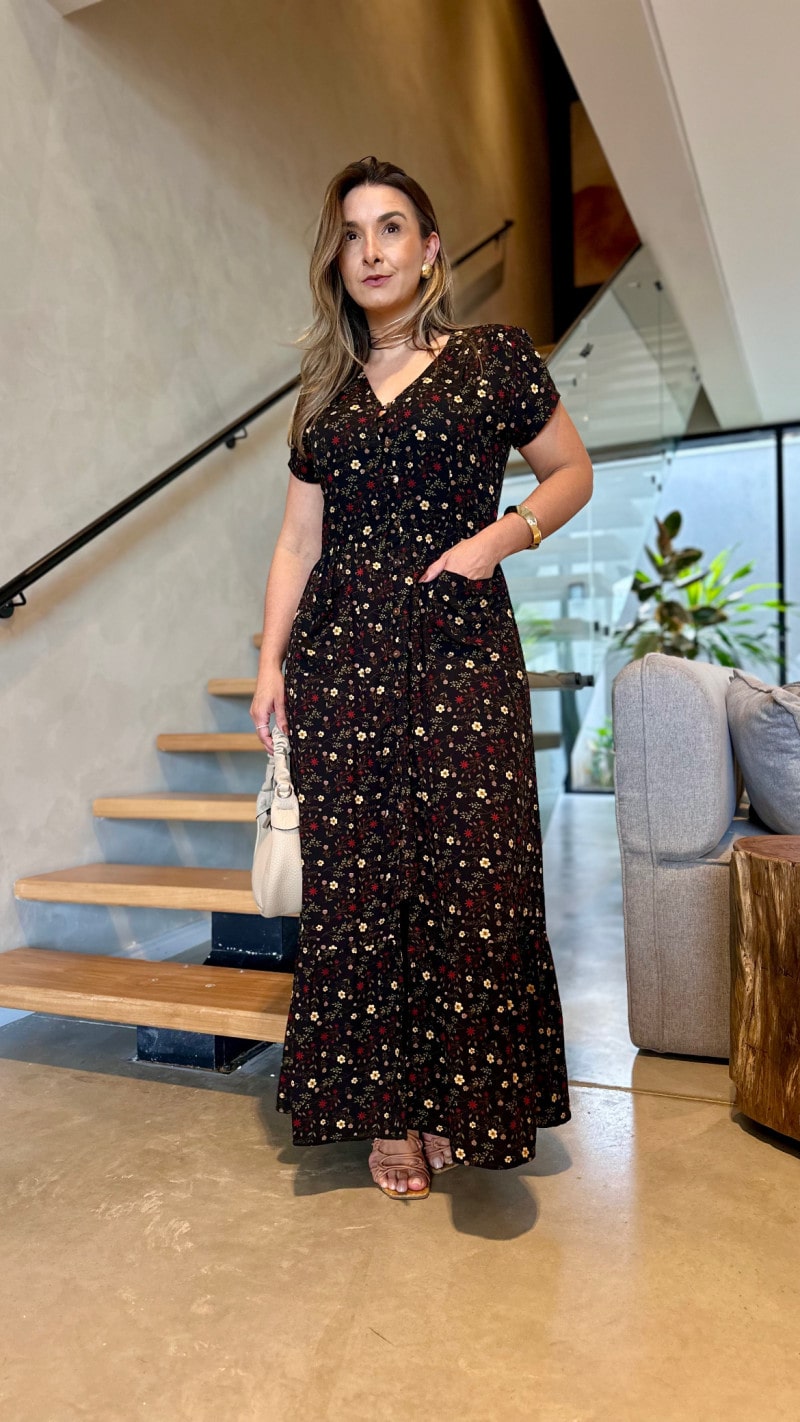 Vestido Midi Floral Bel