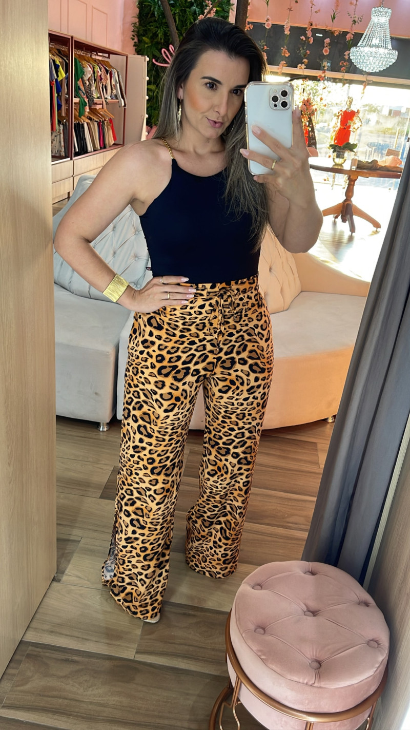 Calça onça zara discount