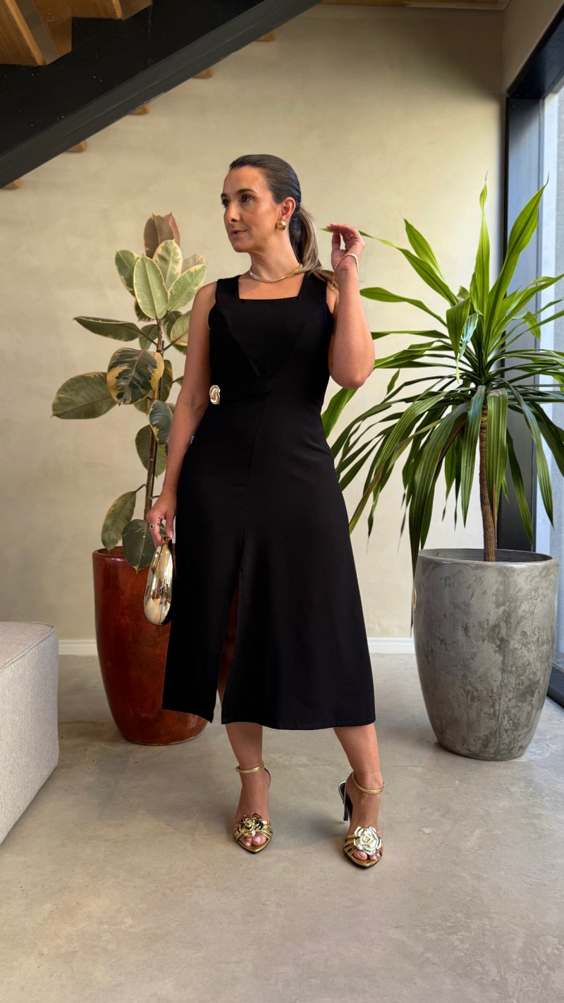 Vestido Regata Midi Lais
