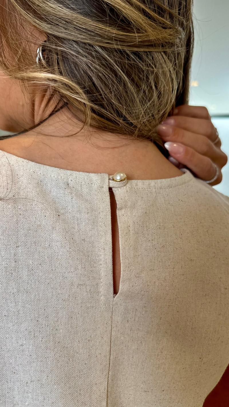 Conjunto Cropped E Saia Midi Suelen