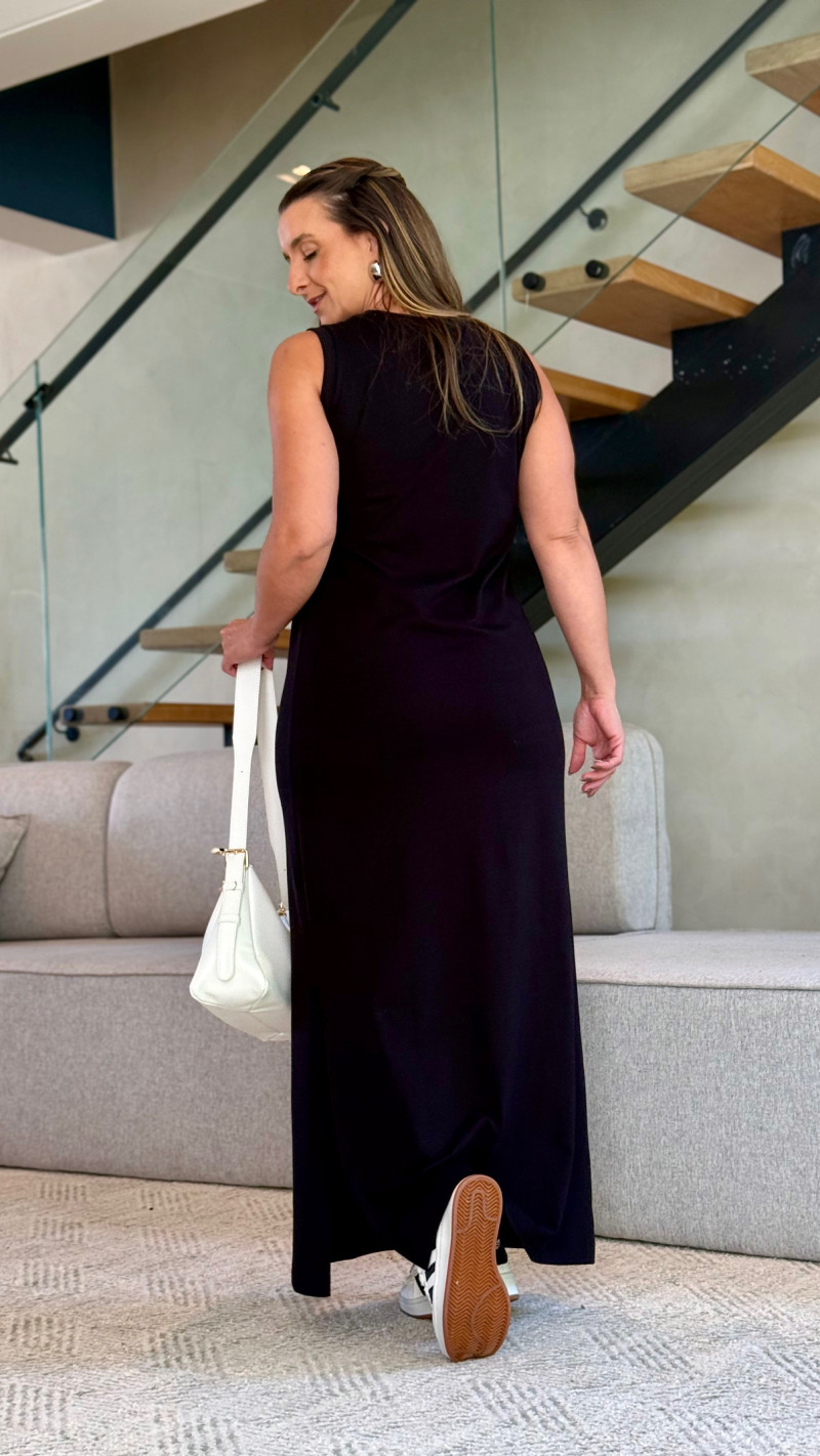 Vestido Longo Malha Menegotti Renata