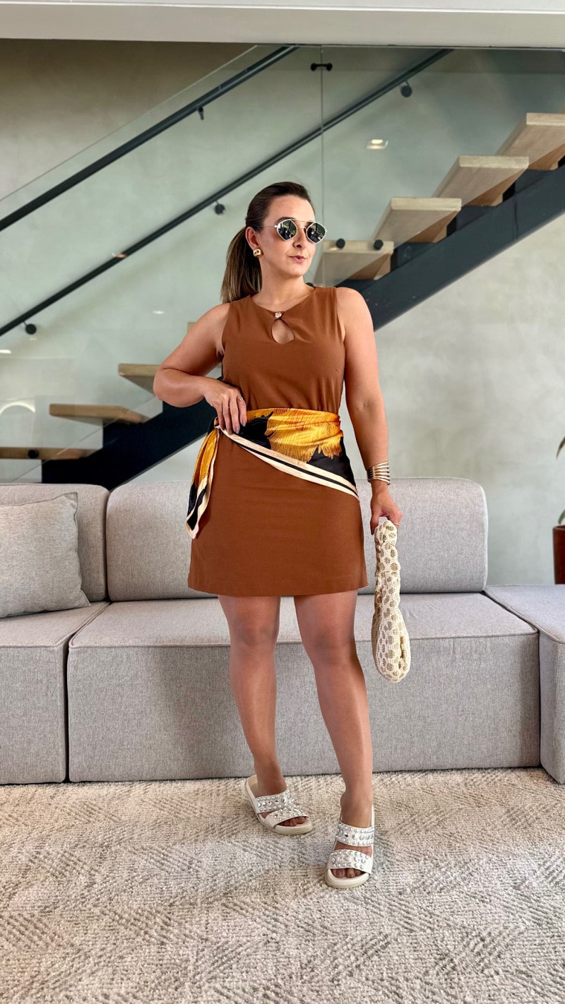 Vestido Curto Alfaiataria Denise