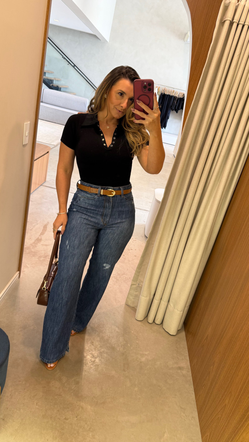 Calça Jeans Wide Leg Van