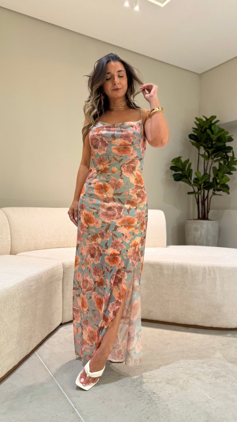 Vestido Longo Tule Camila