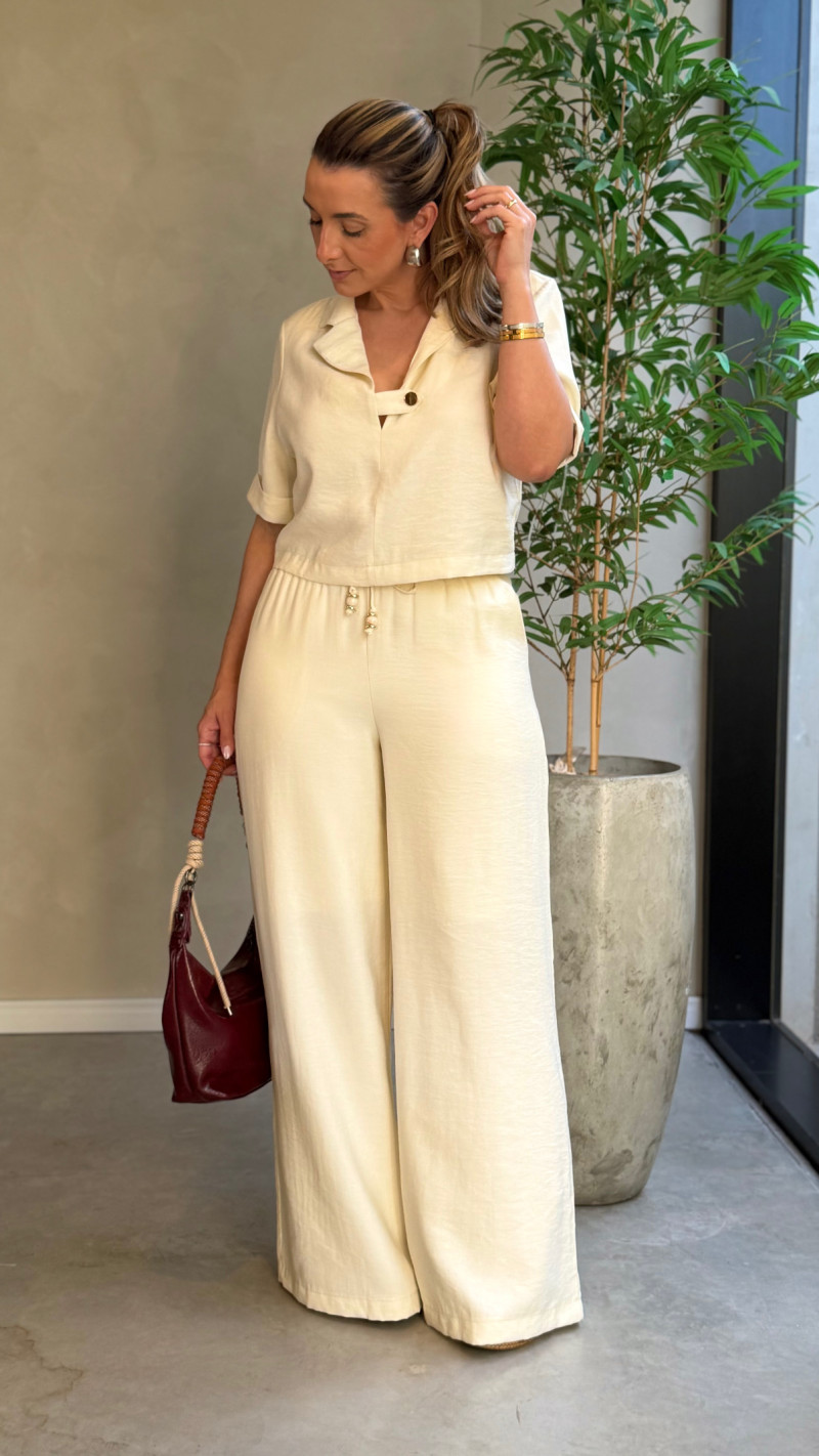 Conjunto Cropped e Calça Kátia