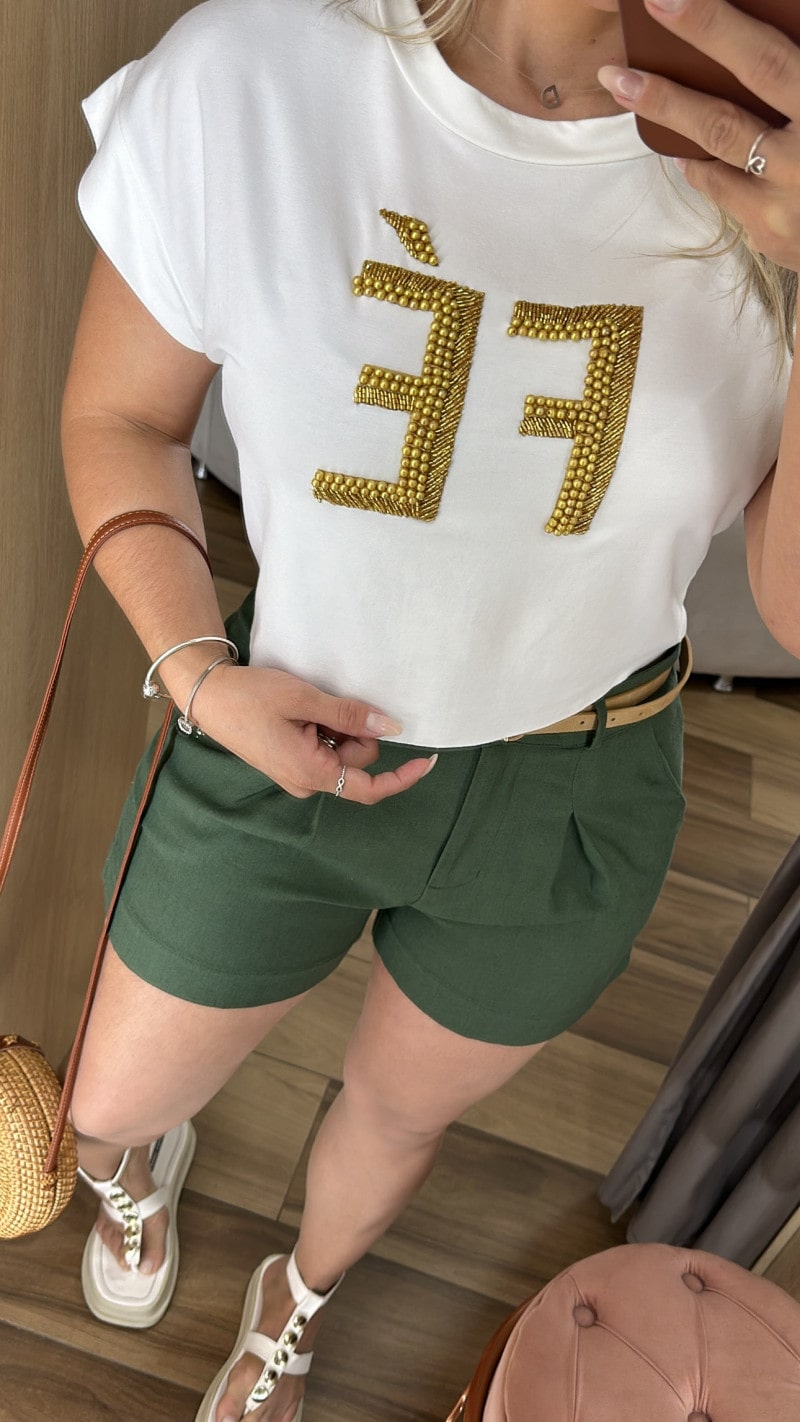 Tee Cropped Fé
