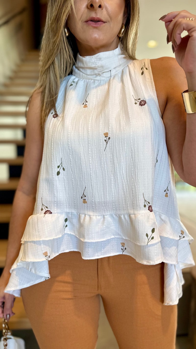 Bata Detalhe Floral