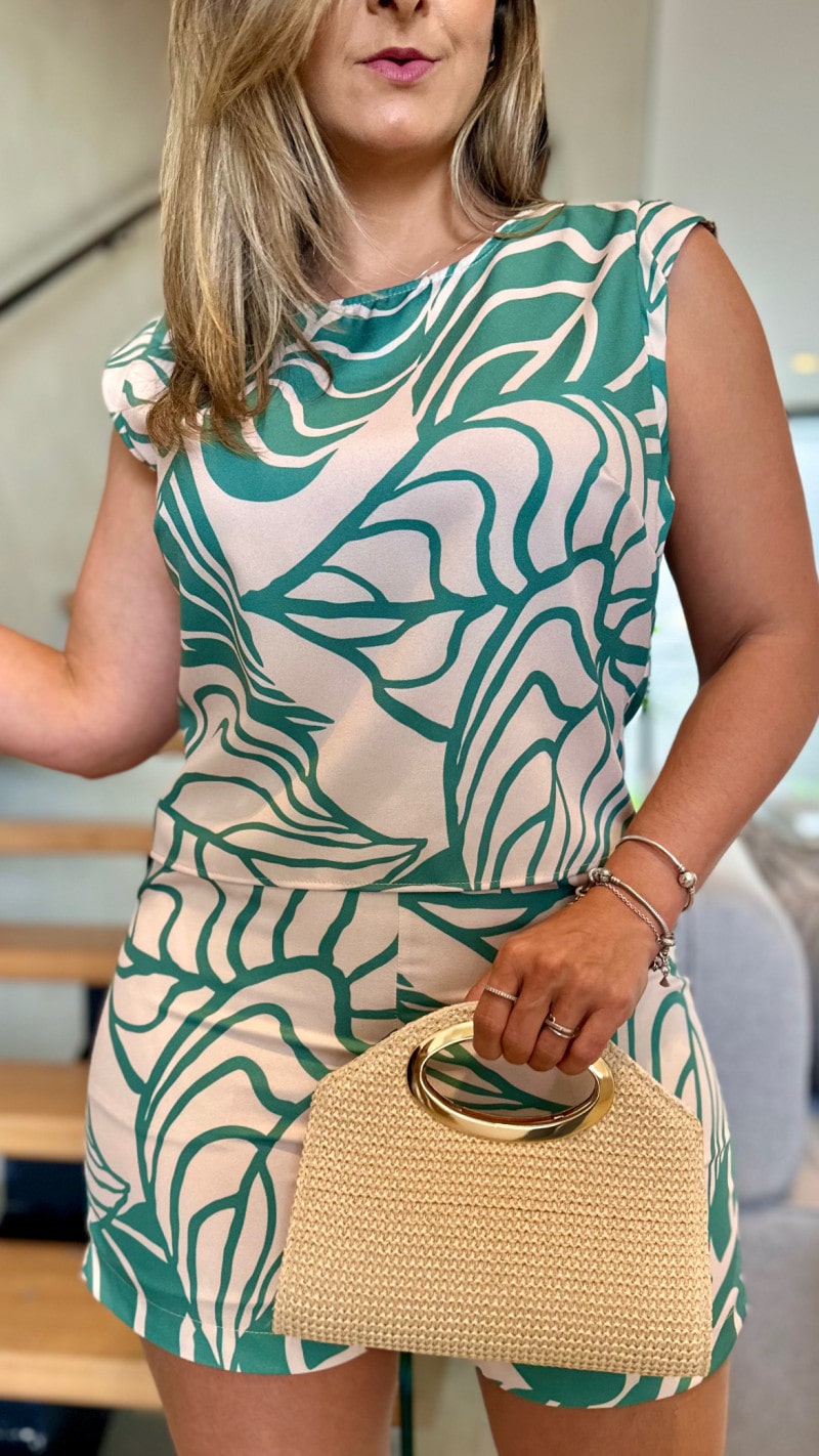 Conjunto Blusa e Short Alfaiataria Day