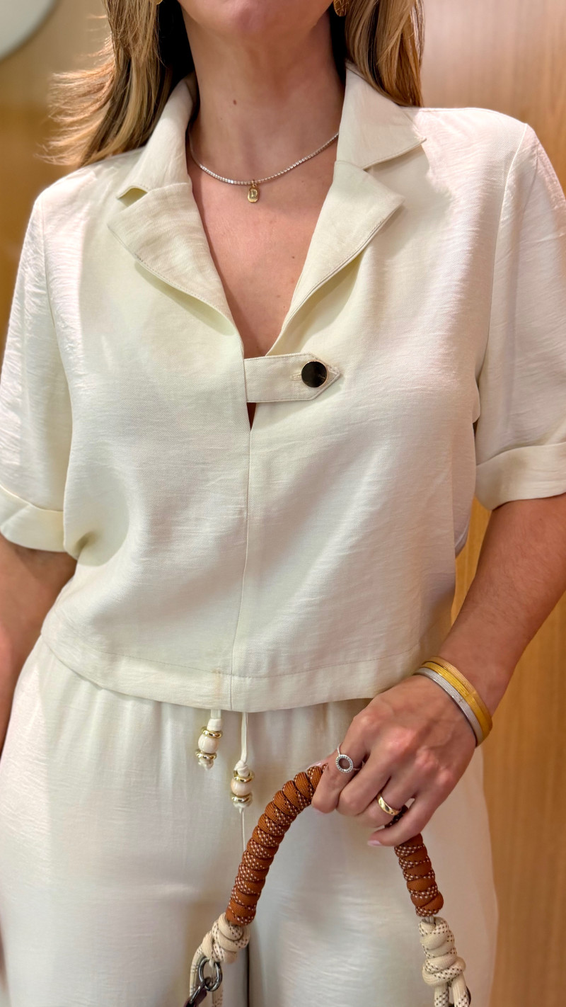 Conjunto Cropped e Calça Kátia