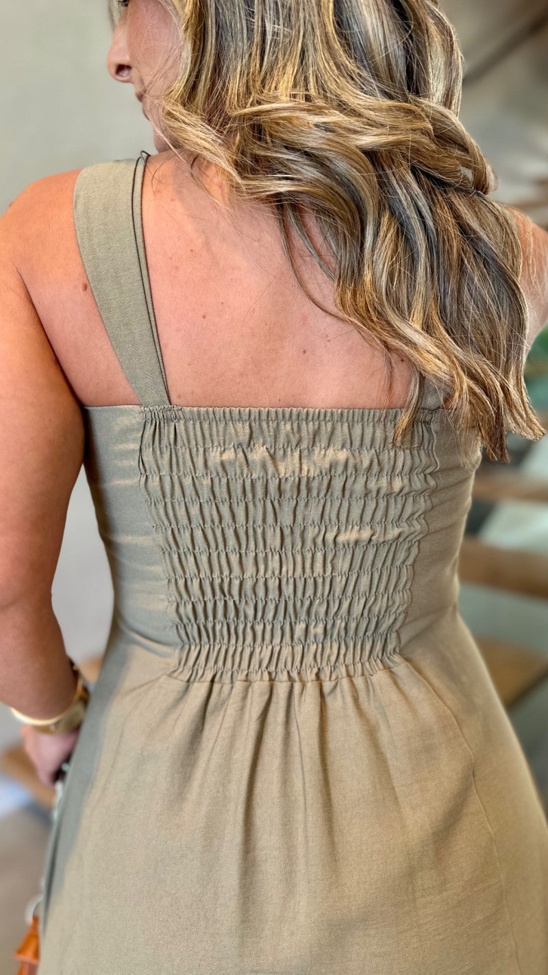 Vestido Curto Alça Larga Fer