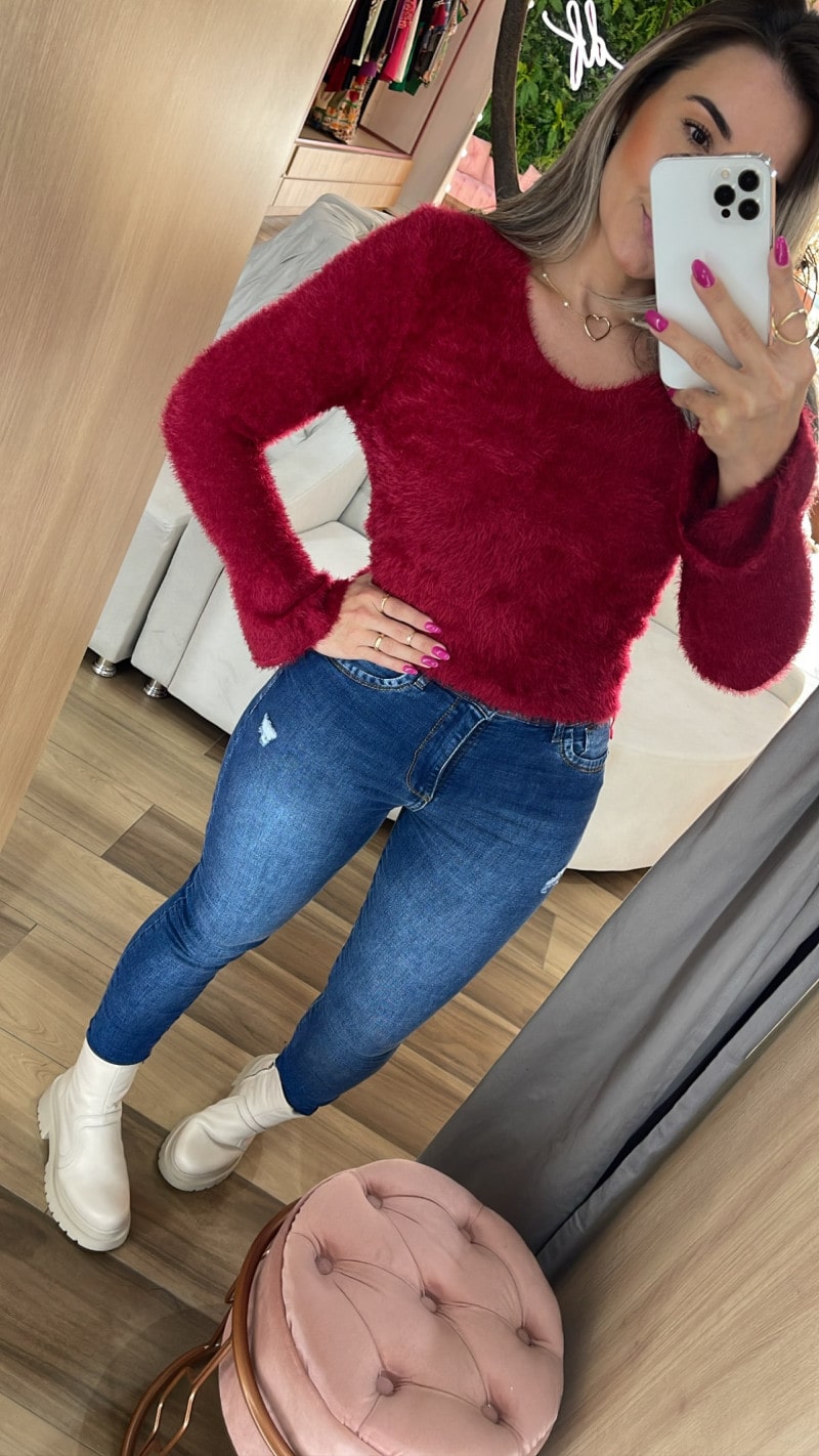 Cropped Pelinhos