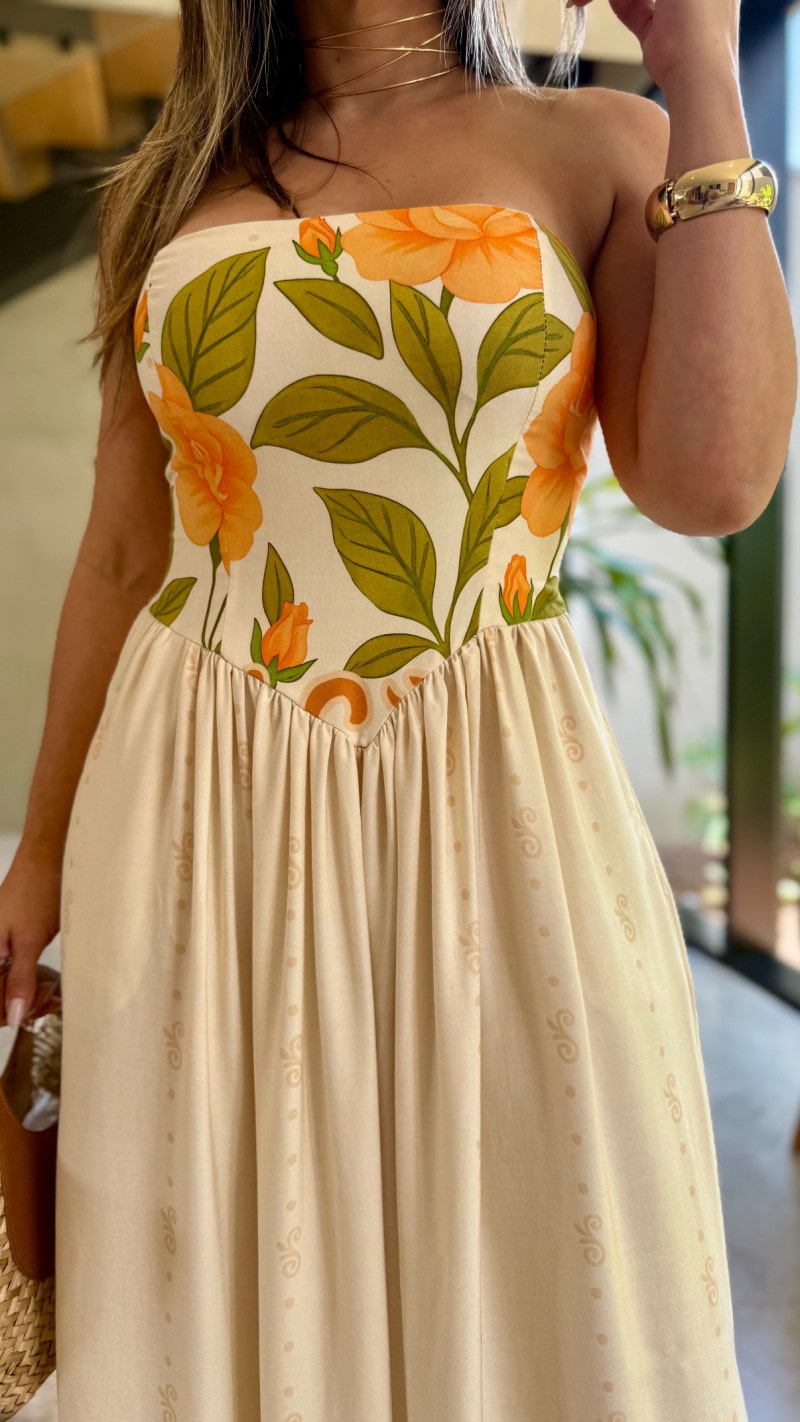 Vestido Tomara Que Caia Flores